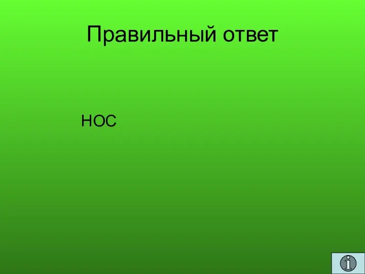 Правильный ответ НОС