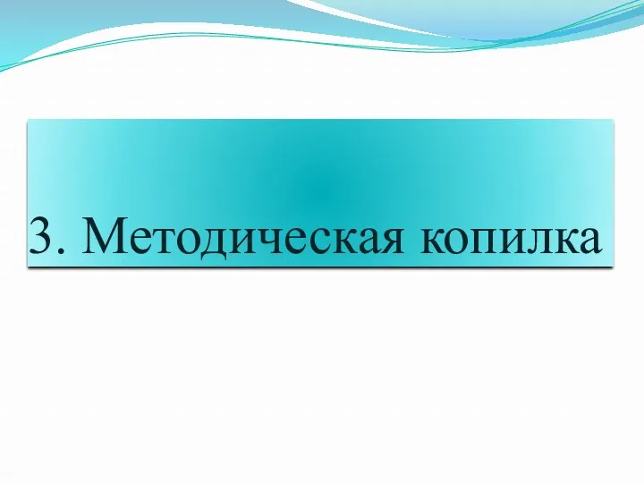 3. Методическая копилка