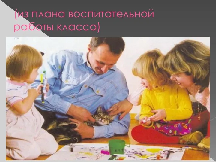 (из плана воспитательной работы класса)