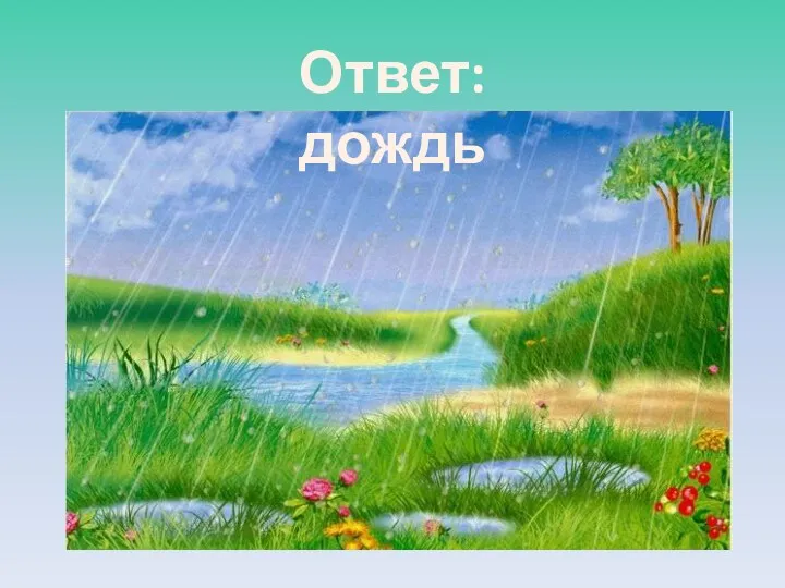 Ответ: дождь