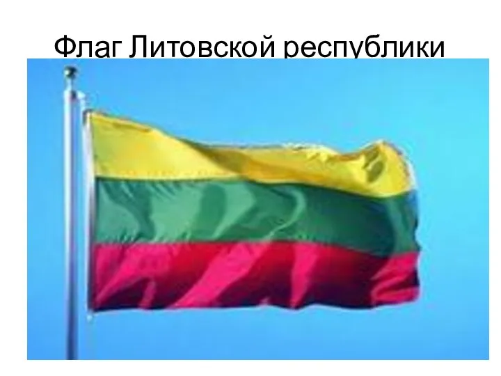Флаг Литовской республики