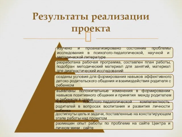 Результаты реализации проекта