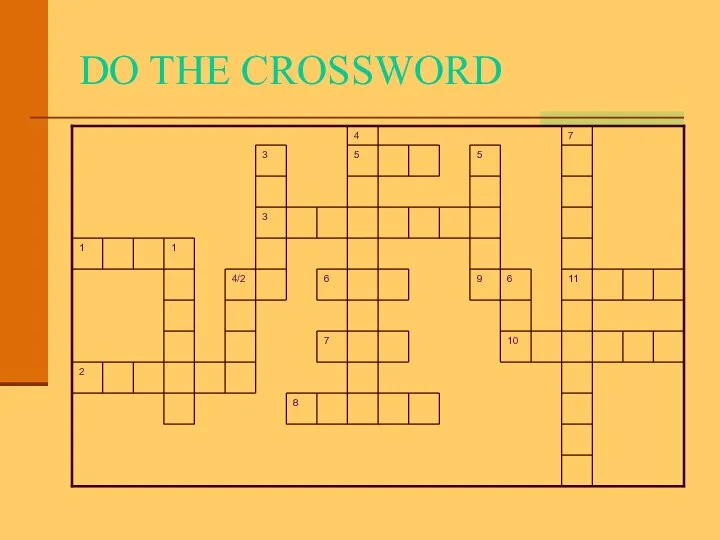 DO THE CROSSWORD