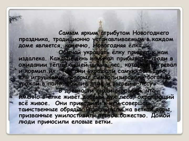 Самым ярким атрибутом Новогоднего праздника, традиционно устанавливаемым в каждом доме