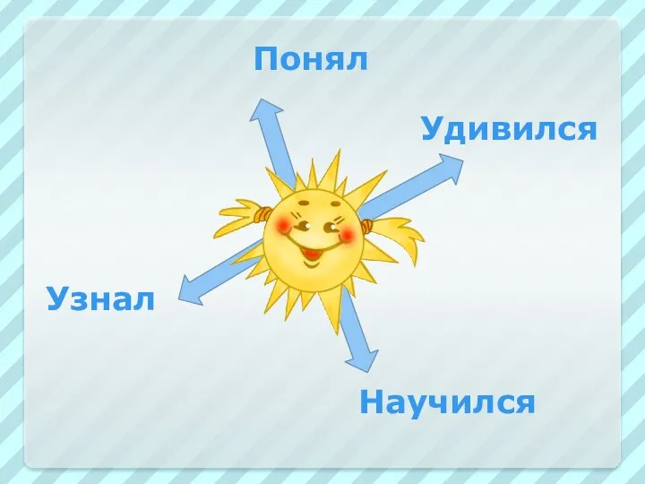 Понял Удивился Научился Узнал