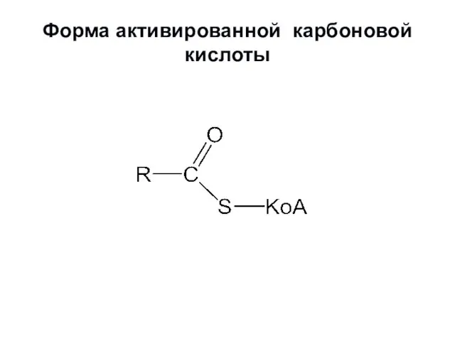 Форма активированной карбоновой кислоты