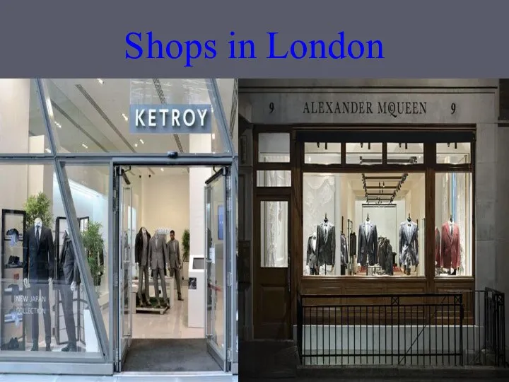 Shops in London
