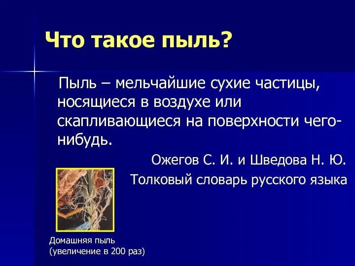 Что такое пыль? Пыль – мельчайшие сухие частицы, носящиеся в