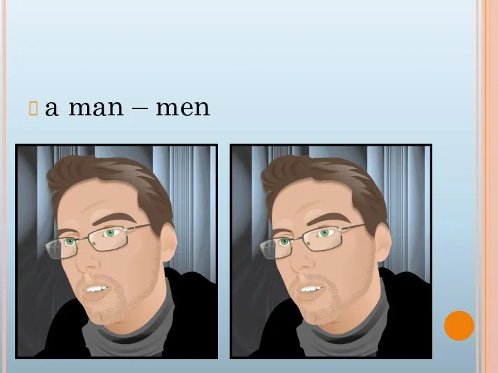 a man – men