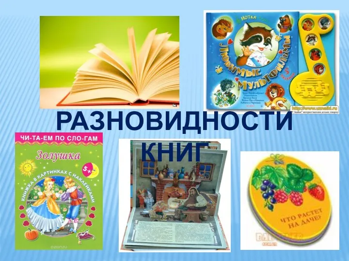 Разновидности книг