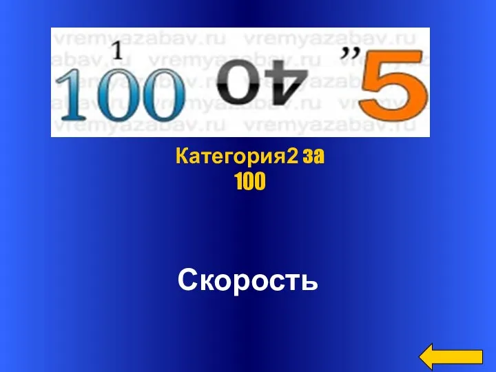 Скорость Категория2 за 100