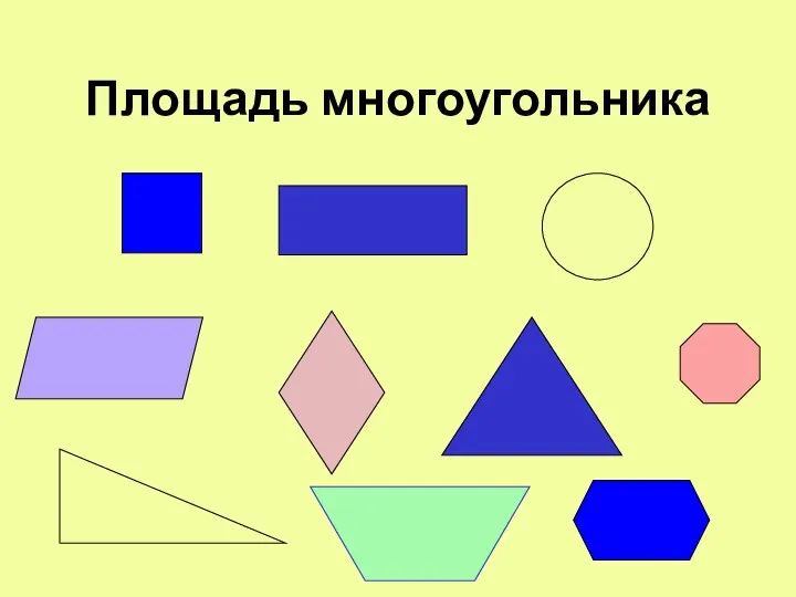 Площадь многоугольника