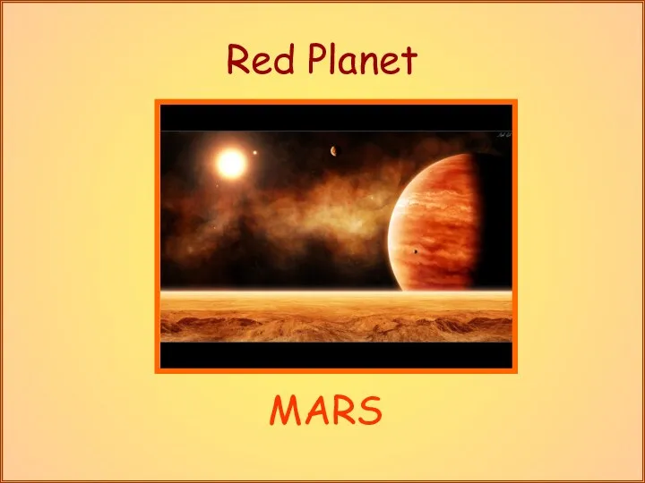 Red Planet MARS