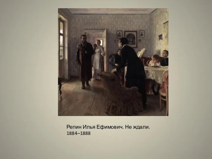 Репин Илья Ефимович. Не ждали. 1884–1888