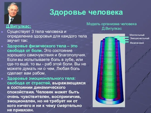 Здоровье человека Д.Витулкас: Существует 3 тела человека и определение здоровья