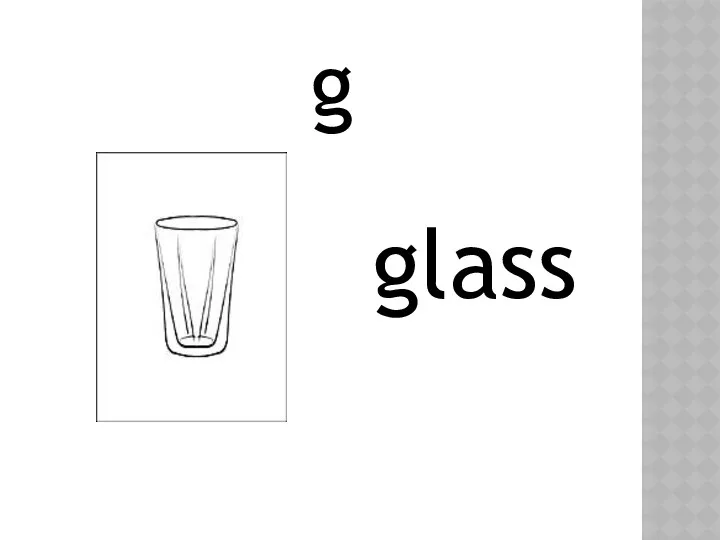 glass g
