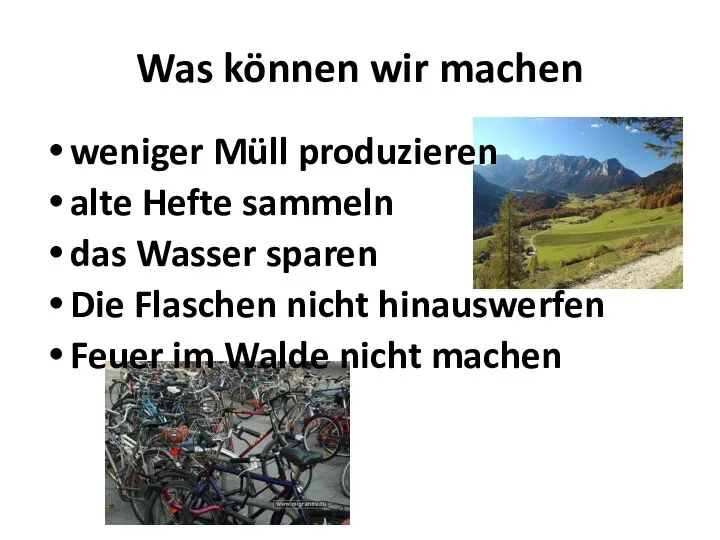 Was können wir machen weniger Müll produzieren alte Hefte sammeln