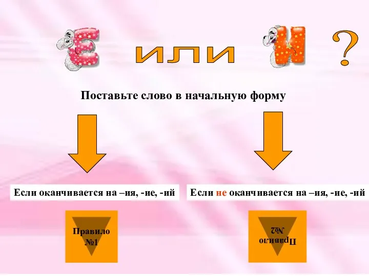 или Поставьте слово в начальную форму Если оканчивается на –ия,