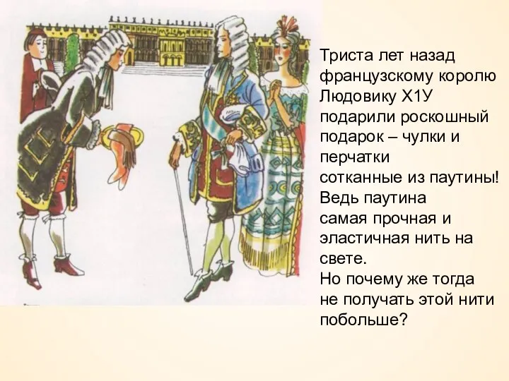 Триста лет назад французскому королю Людовику Х1У подарили роскошный подарок – чулки и