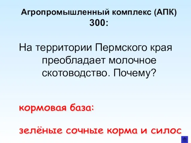 Агропромышленный комплекс (АПК) 300: На территории Пермского края преобладает молочное