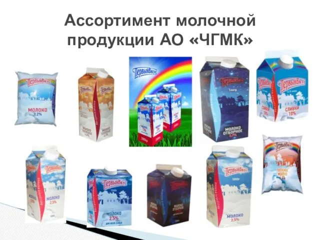 Ассортимент молочной продукции АО «ЧГМК»