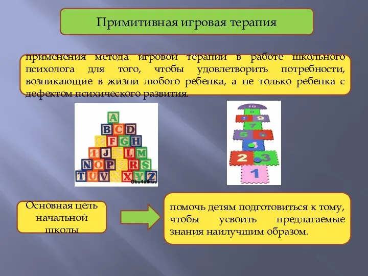 Примитивная игровая терапия применения метода игровой терапии в работе школьного