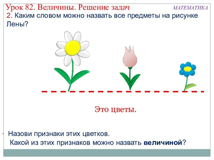 2. Каким словом можно назвать все предметы на рисунке Лены?