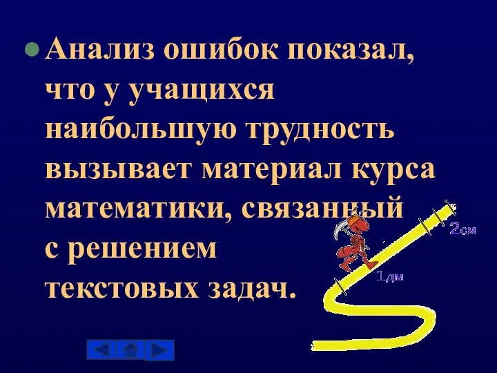 Анализ ошибок показал, что у учащихся наибольшую трудность вызывает материал