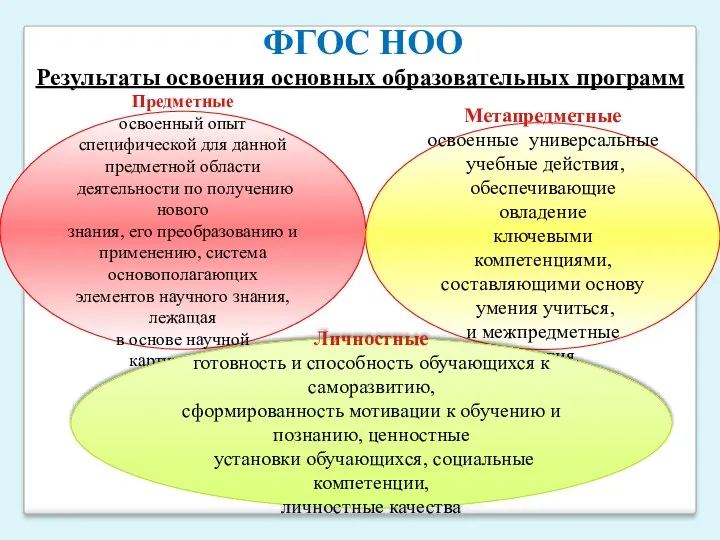 Предметные освоенный опыт специфической для данной предметной области деятельности по