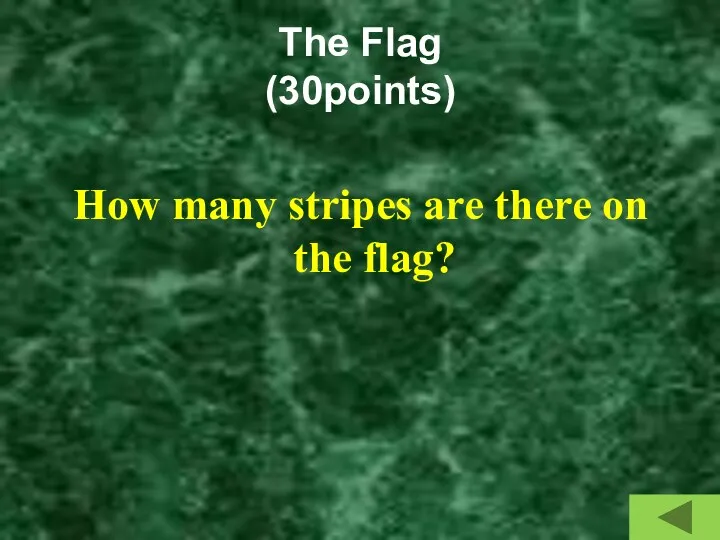 The Flag (30points) How many stripes are there on the flag?