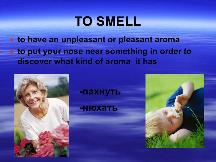 TO SMELL to have an unpleasant or pleasant aroma to