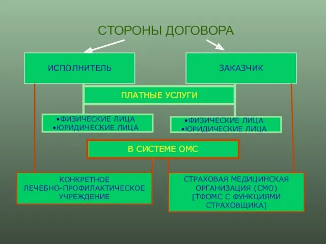 СТОРОНЫ ДОГОВОРА ИСПОЛНИТЕЛЬ ЗАКАЗЧИК ФИЗИЧЕСКИЕ ЛИЦА ЮРИДИЧЕСКИЕ ЛИЦА ФИЗИЧЕСКИЕ ЛИЦА