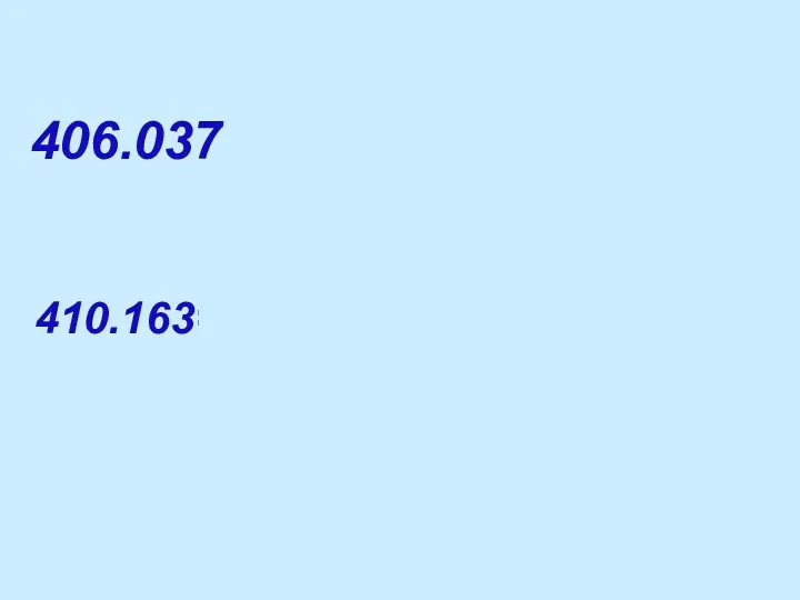 406.037=400.000+6.000+30+7 410.163=400.000+10.000+100+60+3