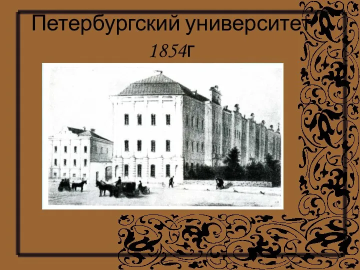 Петербургский университет 1854г