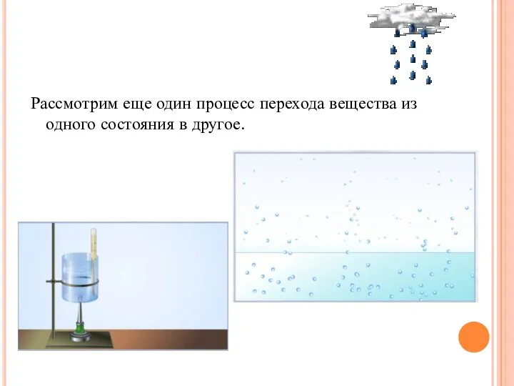 Рассмотрим еще один процесс перехода вещества из одного состояния в другое.