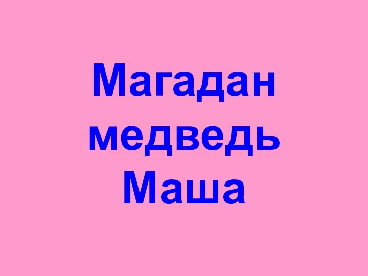 Магадан медведь Маша