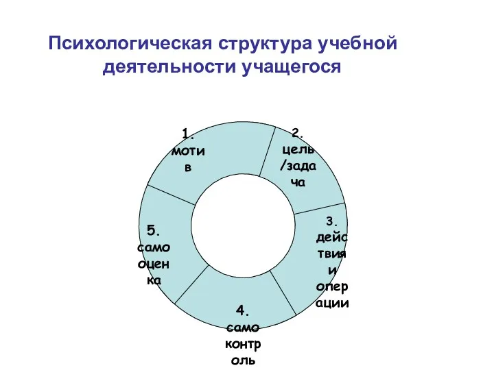 Психологическая структура учебной деятельности учащегося