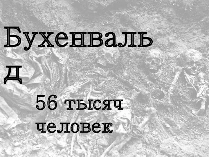 Бухенвальд 56 тысяч человек