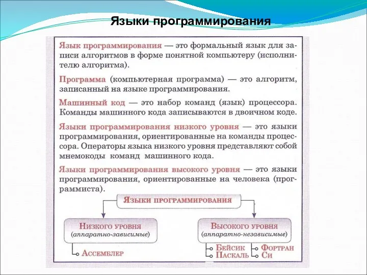 Языки программирования