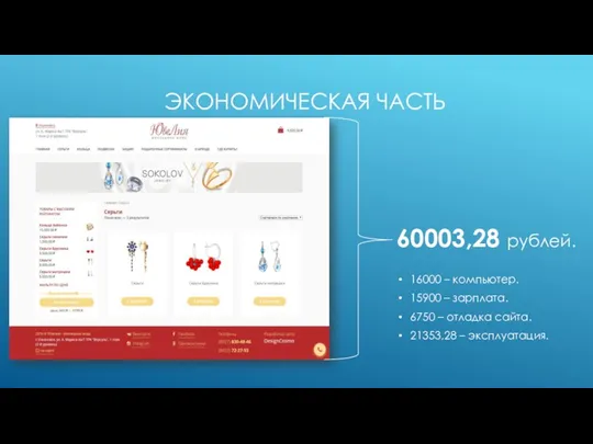 ЭКОНОМИЧЕСКАЯ ЧАСТЬ 60003,28 рублей.