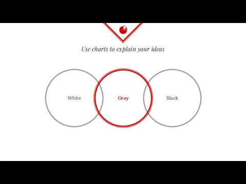 White Black Use charts to explain your ideas Gray