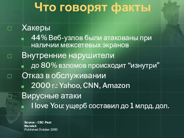 Что говорят факты Хакеры 44% Веб-узлов были атакованы при наличии