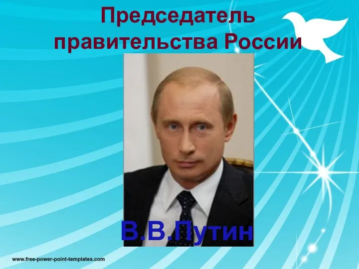Председатель правительства России В.В.Путин