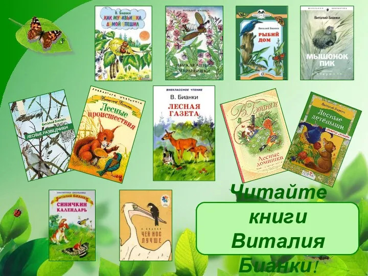 Читайте книги Виталия Бианки!