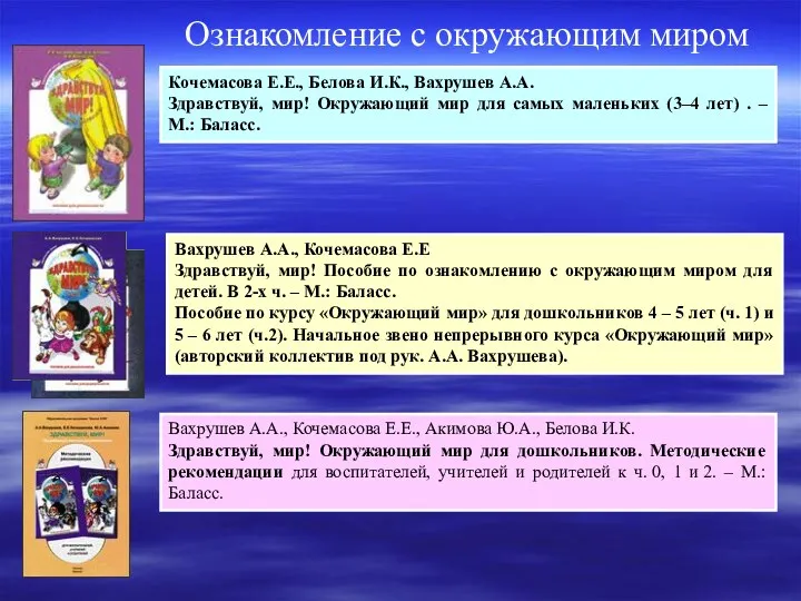 Вахрушев А.А., Кочемасова Е.Е., Акимова Ю.А., Белова И.К. Здравствуй, мир!