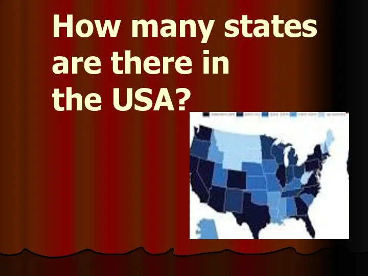 How many states are there in the USA?