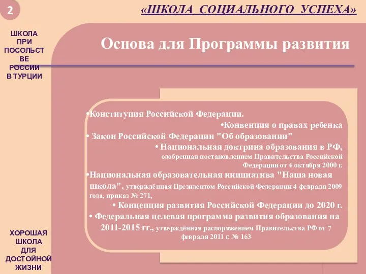 Хорошая школа для достойной жизни Хорошая Школа Для Достойной жизни