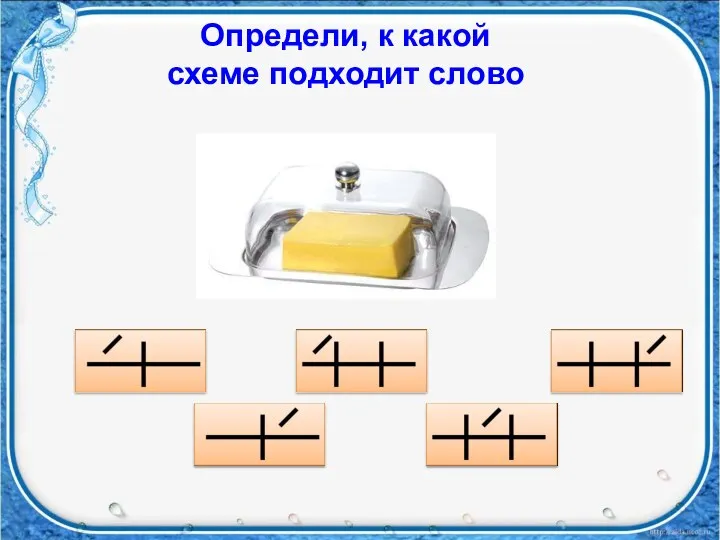 Определи, к какой схеме подходит слово