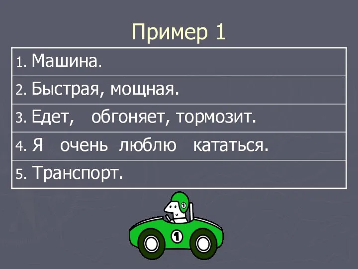 Пример 1