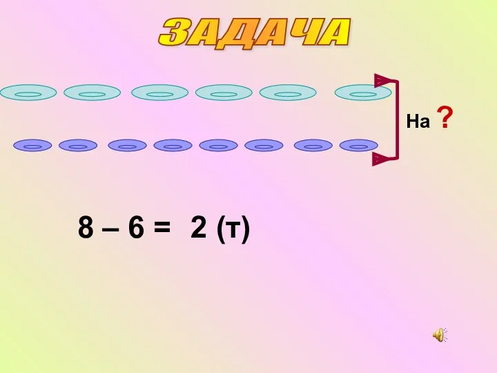 ЗАДАЧА 8 – 6 = 2 (т)